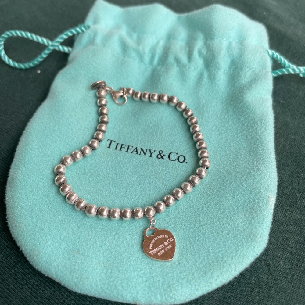 Tiffany & Co bracelet with rose gold heart
